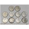 Image 1 : 1938 Bag of 10 King George Silver Ten Cent Coins
