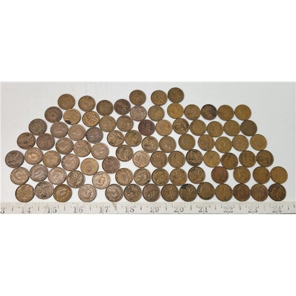 Bag of King George One Cent Coins