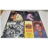 Image 1 : 4 Elvis Records; Pure Gold (sealed), Raised on Rocks (sealed), Elvis Tapes (sealed), Potluck