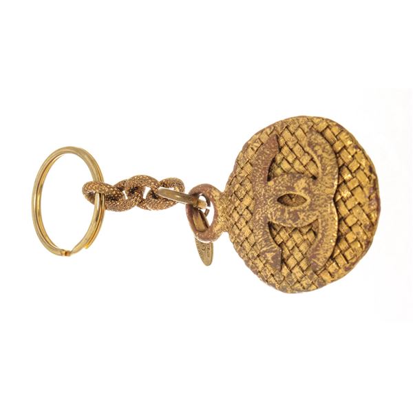 Chanel Gold-tone Metal Keyholder