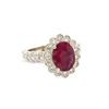 Image 1 : 2.15 ctw Ruby & Diamond Ring - 14KT White Gold