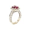 Image 3 : 2.15 ctw Ruby & Diamond Ring - 14KT White Gold