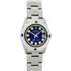 Image 2 : Rolex Womens Midsize 31mm Blue Vignette String Diamond & Sapphire Datejust Wrist