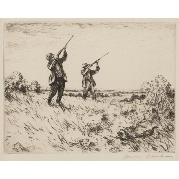 Hans Kleiber, two etchings
