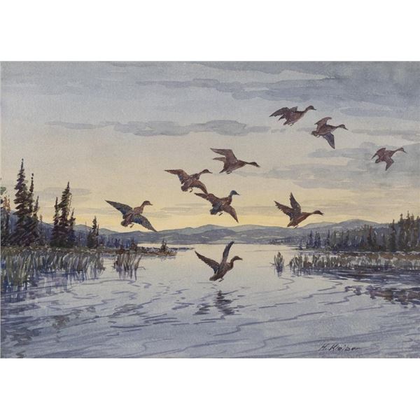 Hans Kleiber, watercolor