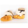 Image 8 : Chippewa Beaded and Embroidered Cradle with Moccasins and Bonnet