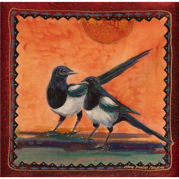 Nancy Cawdrey, dye on silk