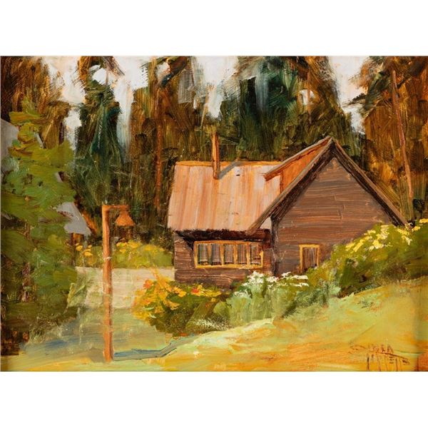 Linda Tippetts, oil on board