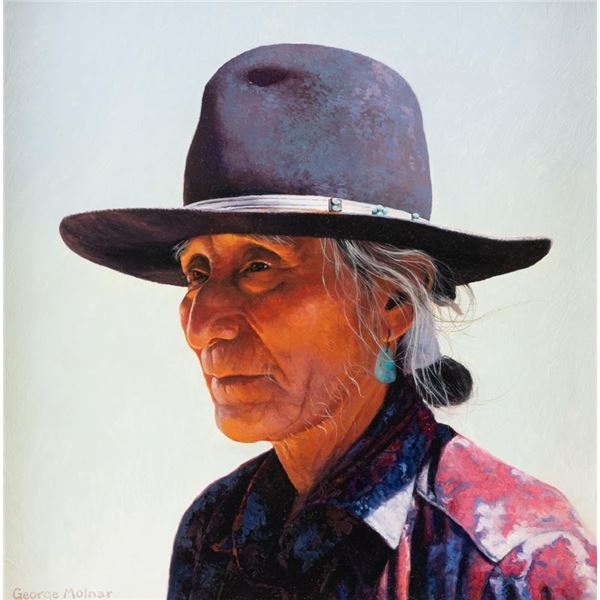 George Molnar, oil on board