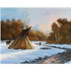 Image 1 : Delbert Iron Cloud, oil on canvas