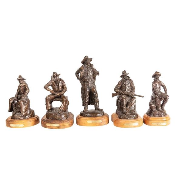 Bob Scriver, set of five bronzes