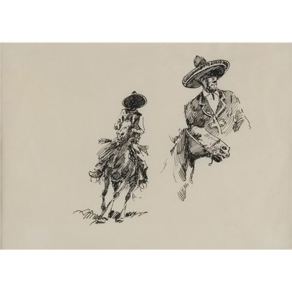 Edward Borein, ink