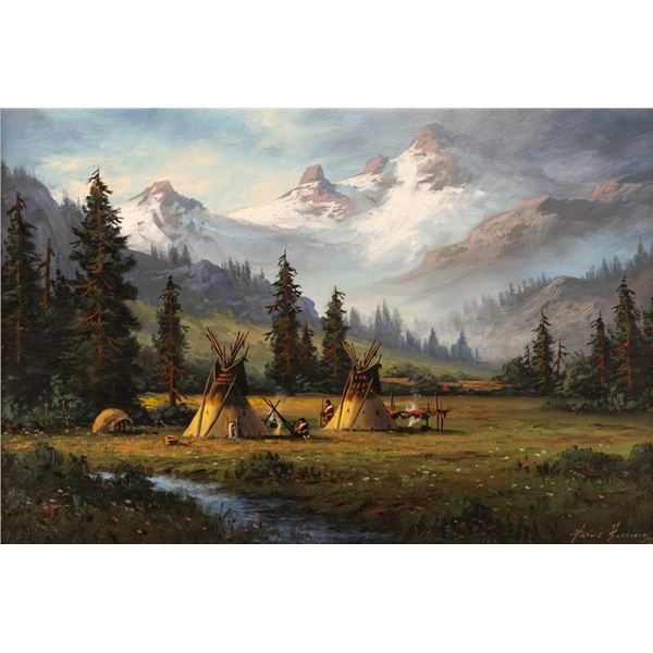 Heine Hartwig, oil on board