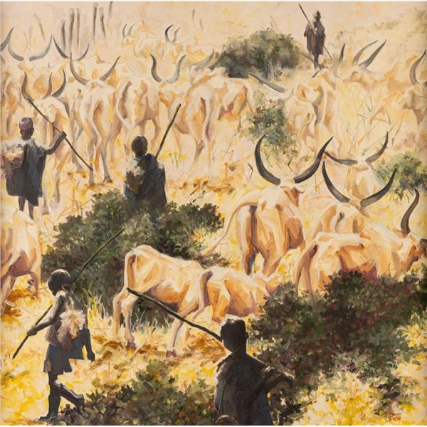 Robin May Gowen, oil on board