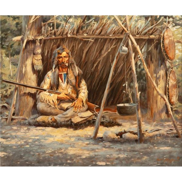 Harvey W. Johnson, oil on canvasboard