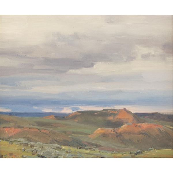 Clyde Aspevig, oil on canvasboard