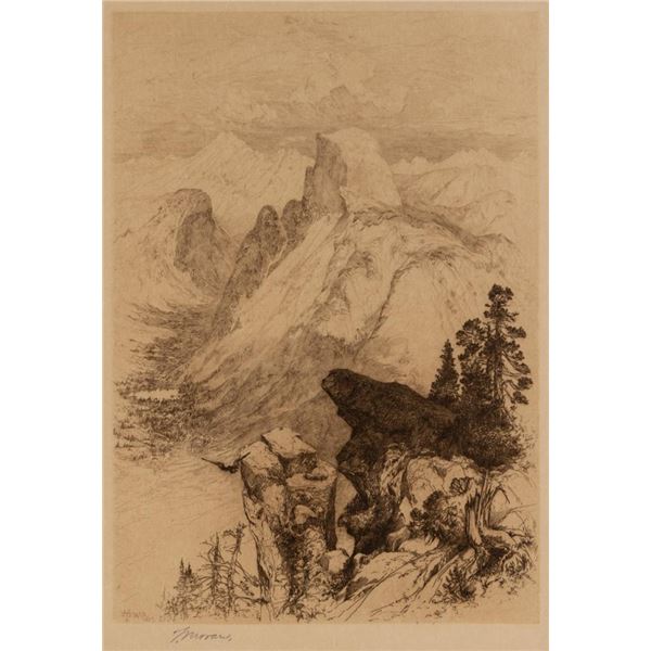 Thomas Moran, etching