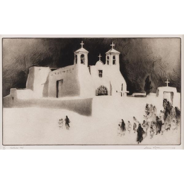 Gene Kloss, etching