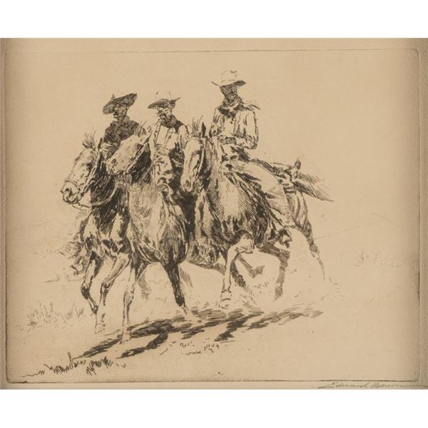 Edward Borein, etching