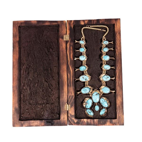 Navajo Squash Blossom Necklace