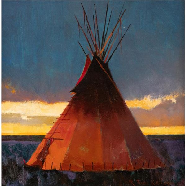 Tom Gilleon, oil on canvasboard