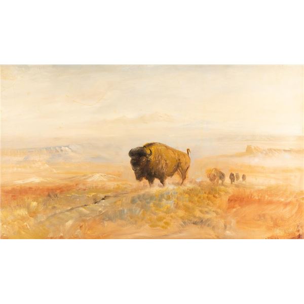 William Standing, oil on board
