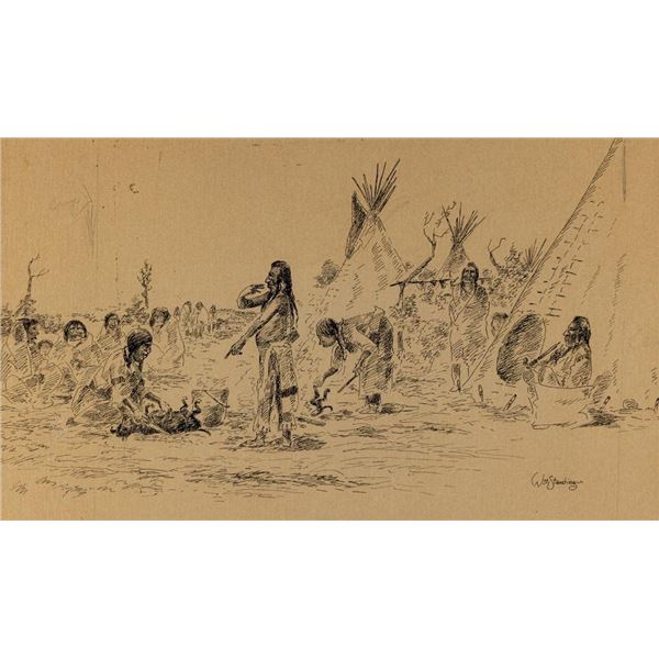 William Standing, drawing