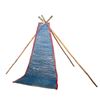 Image 1 : Pair of Blackfoot Painted Backrests with Original Poles
