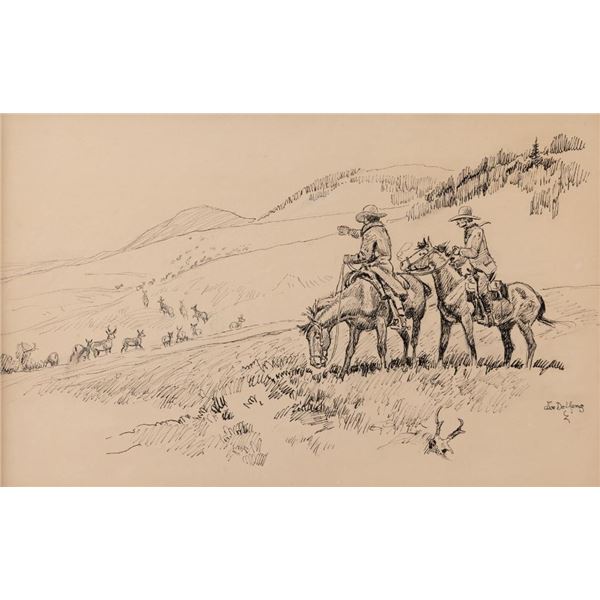Joe De Yong, pen and ink