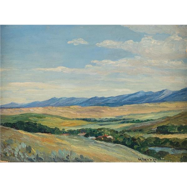 Hans Kleiber, oil on canvasboard
