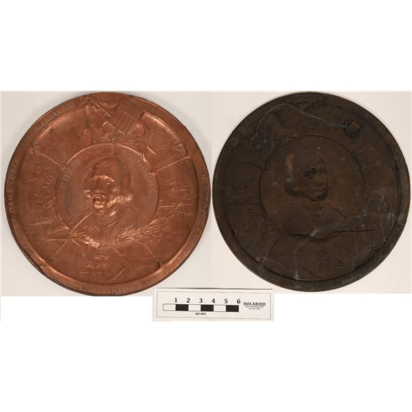 Christopher Columbus Copper Plaque from Columbian Expo [126646]