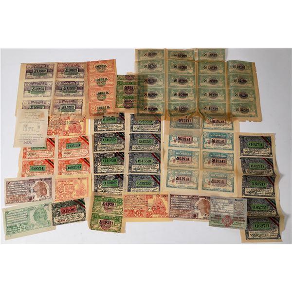 Mexican Lottery Tickets, 1920-29, Plus Malta Tickets [155063]