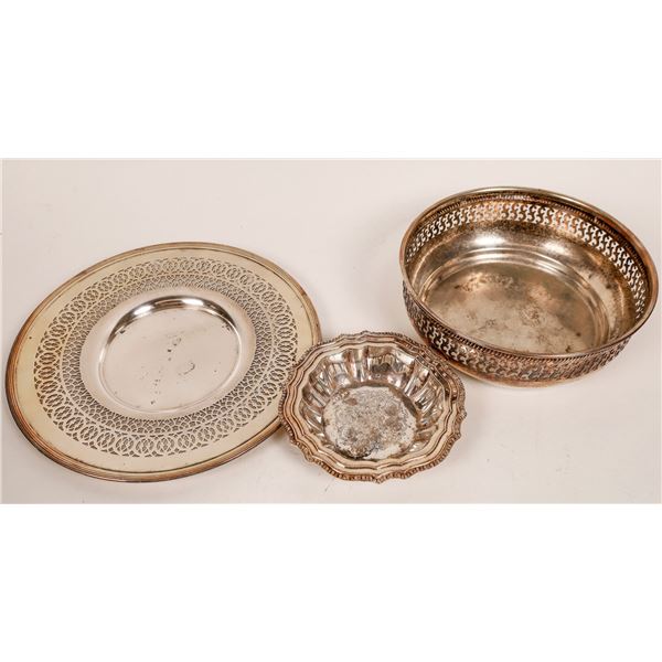 Silver Plated Vintage servingware (3) [127730]