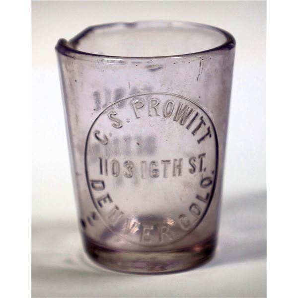 C.S. Prowitt Pharmacy Dose Glass, Denver [154115]