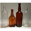 Image 1 : Two Brown & Two Clear Saloon Bottles [117944]