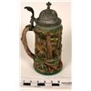 Image 2 : Beer Stein, Ceramic with Metal Lid [108741]
