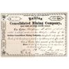 Image 1 : Bullion Cons. Mining Company Stock Certificate [156441]