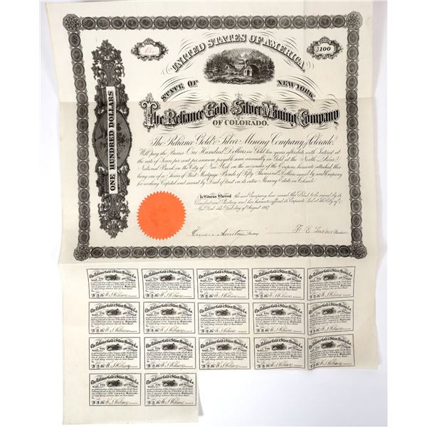 Reliance Gold & Silver Mining Co. of Colorado Bond [155429]