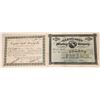 Image 1 : Two c1889 Butte City, Montana Stock Certificates [123883]