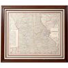 Image 1 : Framed Missouri Railroad Map [154441]