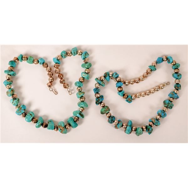 Two Chunk Turquoise Necklaces [147213]