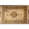 Image 1 : Persian Style Floor Rug, 90 x 63", Olive Tones [124477]