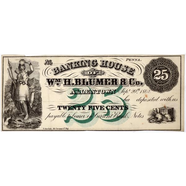 Wm. H. Blumer & Co. Banking Scrip [156261]