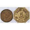 Image 2 : A. W. Stubbs/ F. Milburn Tokens (2) [154228]