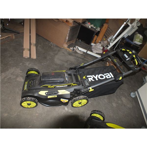 Ryobi 40volt Lithium Lawn Mower w/Bag