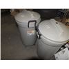 Image 2 : 2 Rubbermaid Trash Cans On Wheels w/ Contents