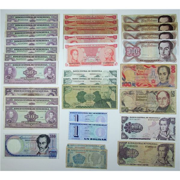 South American Banknote Assortment, ca.1890-1990s