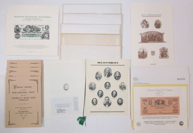 American Bank Note Co., 1960s-90s, Assortment of Souvenir Cards ...