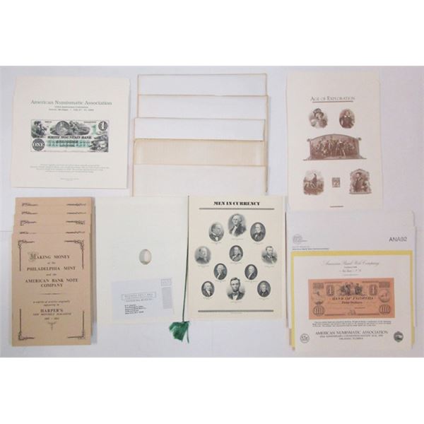 American Bank Note Co., 1960s-90s, Assortment of Souvenir Cards