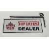 Image 2 : SUPERTEST DOUBLE SIDED METAL DEALER SIGN. W/ BRACKET